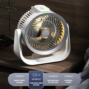 Ventilateurs électriques circulatrice de ventilateur électrique multi-fonctionnal sans fil portable de ventilation calme ventilateur de bureau