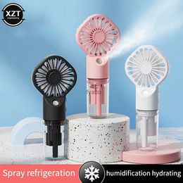 Ventiladores eléctricos Multifuncional Spray Fan Handheld USB Recargable Portátil Viaje al aire libre NanoH240313