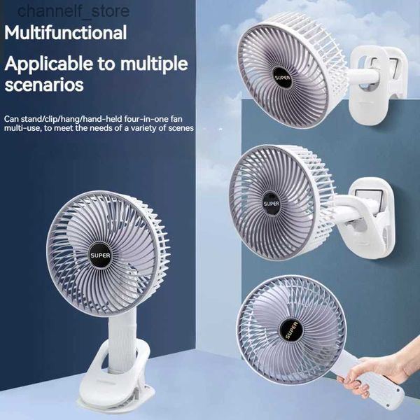 Ventilateurs électriques Ventilateur portatif USB polyvalent avec support de charge portable compact adapté au bureau et à l'extérieur Y240320