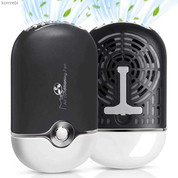 Ventiladores eléctricos Ventilador portátil del refrigerador de aire USB Recargable Mini ventilador de pestañas Secador de aire acondicionado Soplador para suministros de extensión de pestañas L240122