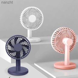 Elektrische ventilatoren Portable Electric Fan USB opladen 3-versnellingen Wireless 2000mah Desktop Fan Circulating Cooling Fan voor Camping Desktop OfficeWX