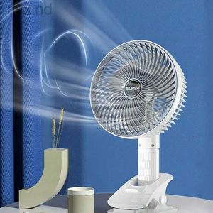 Ventilateurs électriques ventilateur portable USB rechargeable 3-gars Wireless Electric Hand Fan Clip Climfraculat Fablier pour l'été D240429