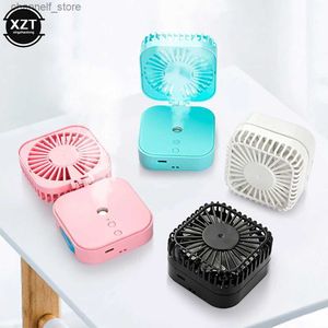 Ventilateurs électriques Portable USB charge spray humidificateur petit ventilateur cou ventilateur suspendu poche de bureau ventilateur pliable mini ventilateur cadeauY240320