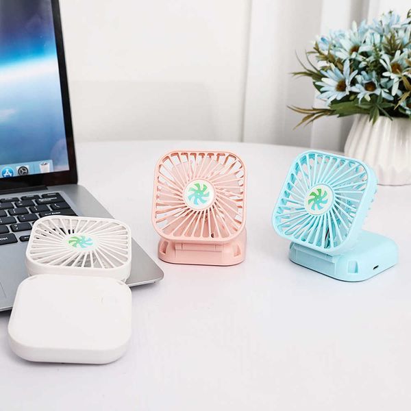 Ventiladores eléctricos Ventilador USB portátil Mini enfriador de aire Modo de moda de verano Ventilador recargable Oficina Hogar Colgante al aire libre Ventilador de cuello Ventilador de escritorio de mano