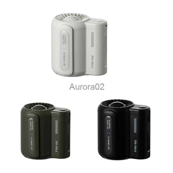 Ventiladores eléctricos Fuerte flujo de aire-Ventilador de cintura portátil 4500mAh Mano libre Personal-Mini ventilador de cintura YQ231225