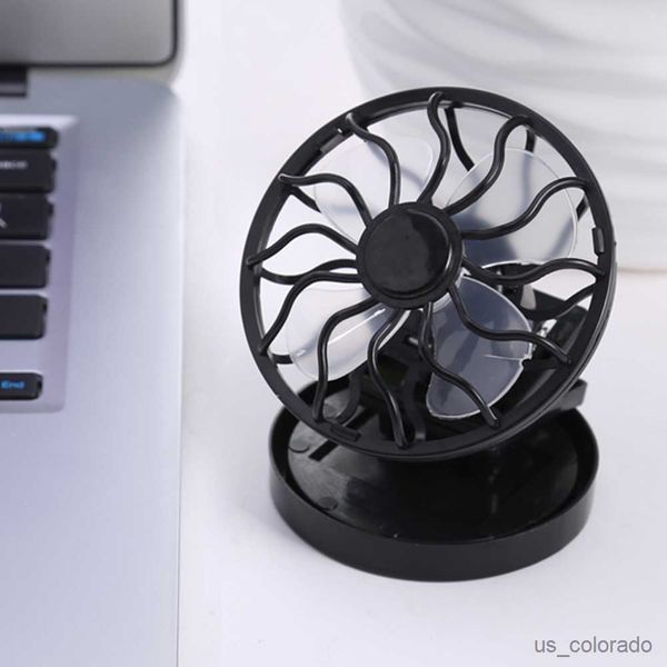 Ventilateurs électriques Sun Solar Powered Cooling Fan Clip-On Mini Solar Panel Cell Beach Outdoors R230714