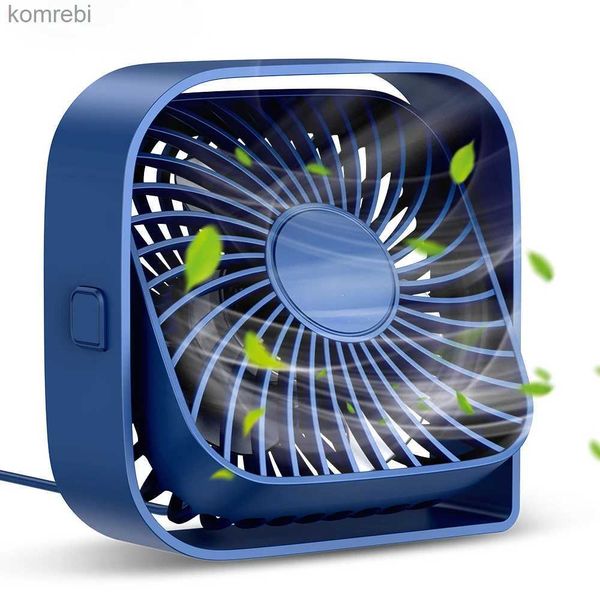 Ventilateurs électriques TOPK USB ventilateur de bureau fort flux d'air fonctionnement silencieux vent à trois vitesses mini ventilateur de table 360 tête rotative pour bureau à domicile chambre à coucher L240122