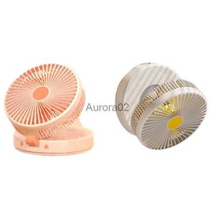 Ventilateurs électriques USB bureau ventilateur pliant rechargeable portable mini ventilateur refroidisseur d'air ventilateur électrique avec veilleuse de refroidissement pour bureau (A) YQ231225