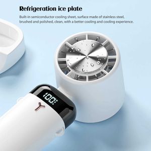 Electric Fans USB Electric Fan Digital Display 3600MAH Koelventilator Mini Mini 3-versnellingen Wind Mute Detachable Telefoonhouder Base Folding Fan voor Home