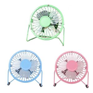 Elektrische ventilatoren USB Mini Electric Fan Desktop Handige aluminium bladventilator draagbare zomerkoelventilator handheld luchtkoelgereedschap