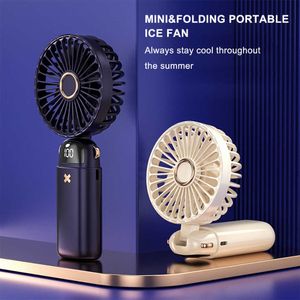 Elektrische ventilatoren USB-miniventilator Verstelbare thuisdesktop Persoonlijke opvouwbare ventilatoren Draagbare sportpicknick Luchtkoeler Koelaccessoires