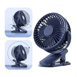 Elektrische fans USB Mini Handheld Clipventilator Handige en ultra-Quiet Electric Fan Oplaadbare draagbare Student Cute Small Cooling Ventilador