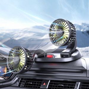 Elektrische ventilatoren USB-voertuigventilatorkop Krachtige dashboardluchtuitlaat met 3 snelheden Hoge luchtstroom Universele ventilator Auto-zomeraccessoires