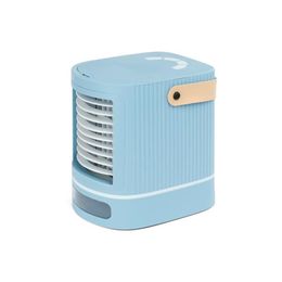 Ventiladores eléctricos YenVk Aire acondicionado Mini refrigerador Ventilador de escritorio USB recargable para viajes a casa y baño 335C