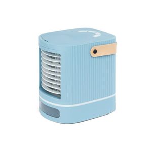 Elektrische ventilatoren Yenvk Airconditioner Mini -koeler Desktopventilator USB oplaadbaar voor reizen naar huis en badkamer 2425