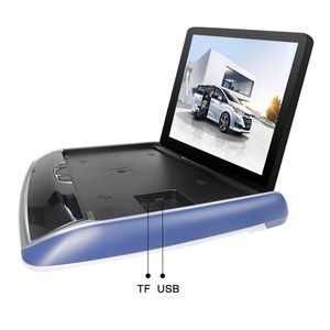 Moniteur de voiture pliant électrique Android 10.0 3 + 32 Go 17,3 pouces Auto Flip Down Video Player Plafonner TV Moutien de toit