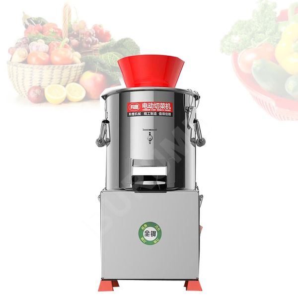 Machine à hachage de gingembre en acier électrique en acier 550W Cutter de légumes commerciaux