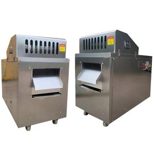 Machine électrique de découpe de poitrine de poulet, 3000W, Cube de bœuf congelé, Machine commerciale de découpe de squelette de viande de volaille à vendre