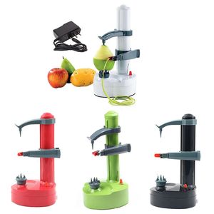 Pelador de patatas eléctrico para frutas y verduras, herramienta automática para frutas y verduras, cortador multifuncional para pelar peras, utensilios de cocina 240105