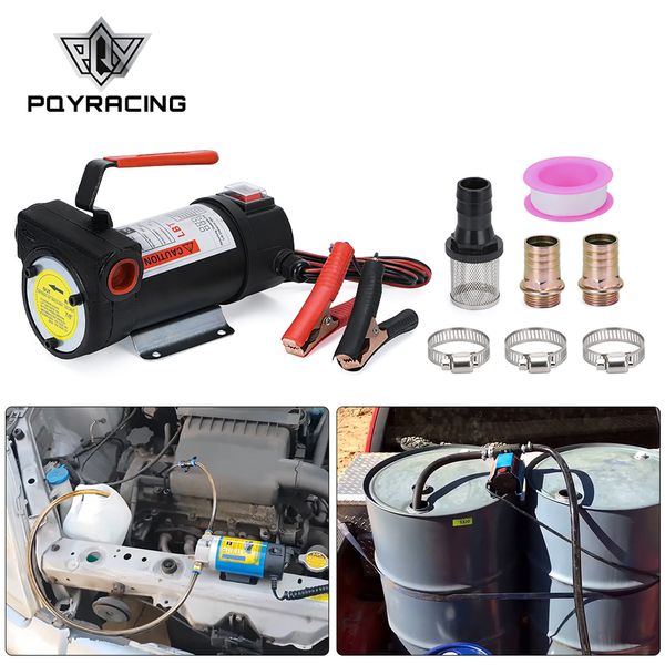 Kit de pompe de transfert de carburant électrique Diesel extracteur de kérosène 12V 220W DC 10GPM haut débit auto-amorçant Portable pour camion à moteur automatique PQY-FPB125