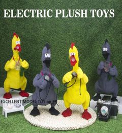 Elektrisch grappige schreeuwende kip pluche speelgoed cartoon gevulde dierenworld cupbeer karaoke meester ornament Xmas Birthday Gir5477881