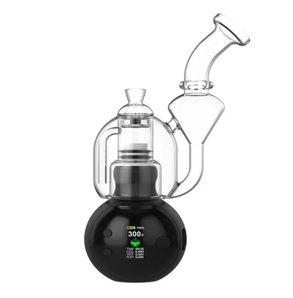 Gravedad eléctrica Bong Hookahs Bongs de vidrio Tubos de agua Luz LED caja de regalo de la cachimba