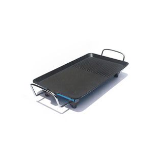 Plancha eléctrica parrilla familiar barbacoa interior impermeable sin humo recubierto antiadherente plancha Pan Control de 5 niveles