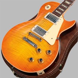 Elektrische gitaar Custom Shop 60th Anniversary 1960 Paul Standard V2 Vos Lemon Orange