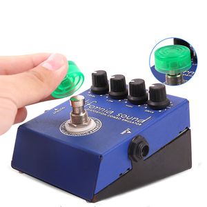 Pièces d'effets pour guitare électrique Switch Pedal Cap Blue Lot de 10 Plastique