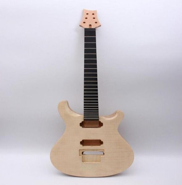 Kit de guitarra eléctrica, accesorios, cuerpo de cuello de guitarra, 22 trastes, tuerca de bloqueo sin terminar 14615813999495
