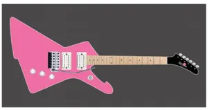 Guitarra eléctrica PINK / PURPLE / GREEN ROCK CANDY 6 cuerdas Diapasón de ARCE Personalizado para clientes Envíos gratuitos