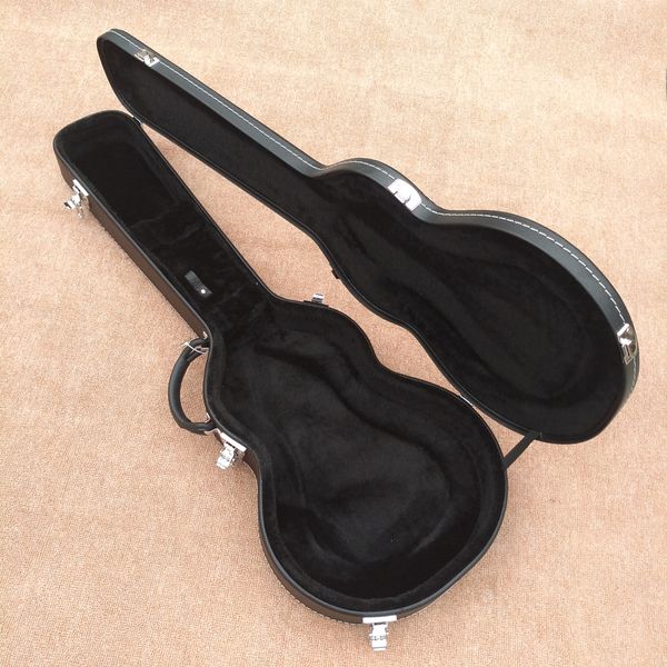 Upgrade Black 39 Inch Hard Shell Electric Guitar Case Chrome Hardware For Les Paul Guitar Non vendu séparément, vous devez d'abord acheter une guitare