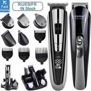 Tondeuse à cheveux électrique Kemei tondeuse à cheveux pour homme rasoir électrique barbe trimme rasoir pour hommes machine de découpe multifonctionnelle 5 220216