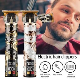 Hair Clipper Clipper Professional USB Cordless Barbe Trimmer Haircut Grooming Kit Machine L231222