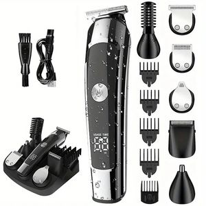 Kit de toilettage de coupe de cheveux électrique Tondeuse à cheveux professionnelle Tondeuse à cheveux portable pour salon de coiffure à usage domestique