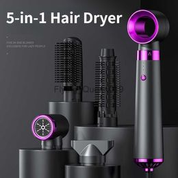 Sèche-cheveux électrique nouveau 5 en 1 brosse à Air chaud lisseur multifonctionnel bigoudi à ions négatifs ensemble de coiffure HKD230904