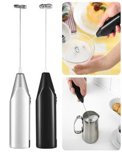 Elektrische handheld roestvrijstalen koffie Melk Kool Foamer Drink elektrische garde mixer batterij bediende keuken eierklopper rirre8580236