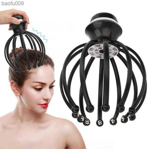 Elektrische Head Massager Vermoeidheid Stress Relief Massager Oplaadbare 12-Claw Instrument Hoofd Acupunten Massage Hoofdhuid Zorg Apparaat L230520