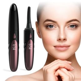 Clip de curling chauffé électrique Clip de curling Cons pour coiffure Brosse Brush Lasted Heating Eye Lash Curler Cosmetic Makeup Tool for Women 240518