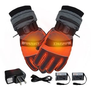 Gants chauffants électriques coupe-vent cyclisme chauffage chaud écran tactile ski USB alimenté pour la chasse pêche moto 211124