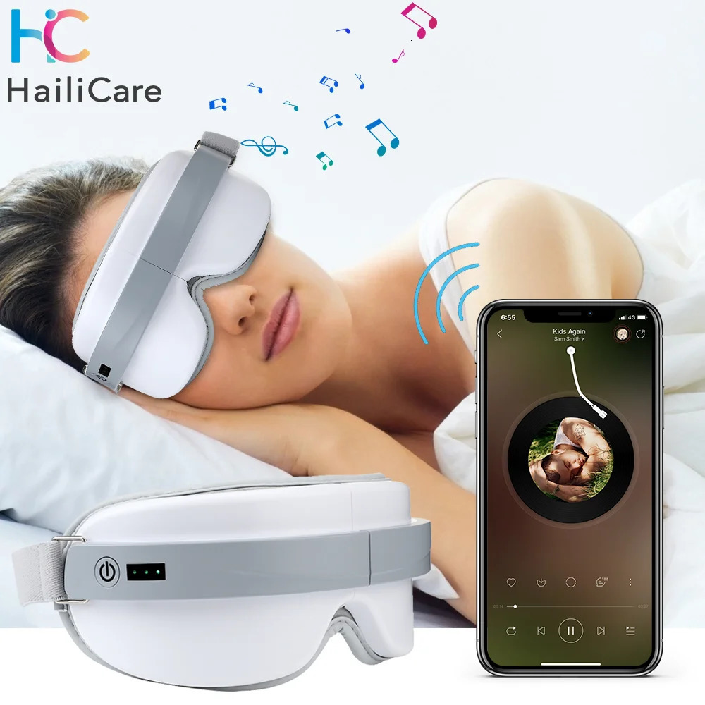 Elektryczne ogrzewanie Bluetooth oko oka masażer kompresji bezprzewodowej masażu oczu instrument zmęczeniowy Masaż oka narzędzia 240313