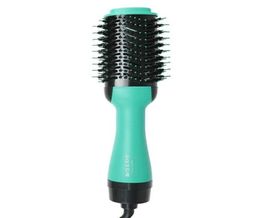 Peigne chauffant électrique lisseur cheveux bigoudi Salon professionnel une étape sec humide deux utilisation brosse sèche-cheveux 92875818174150