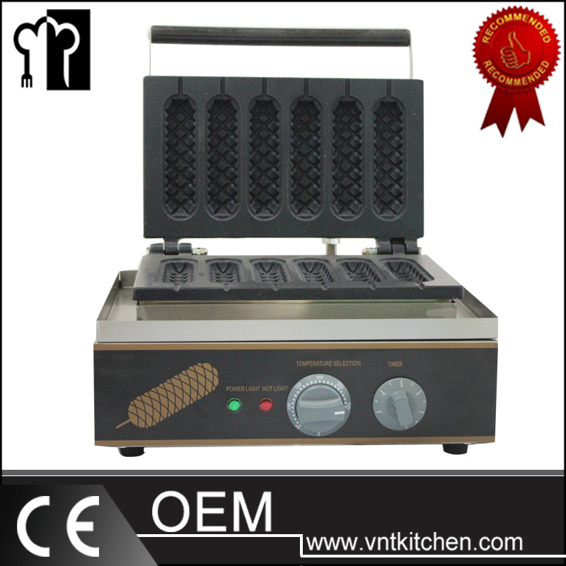 Electric heating crispy machine, commercial pancake machine, French corn 6 grid crispy stick, sausage roasting machine, baking machine