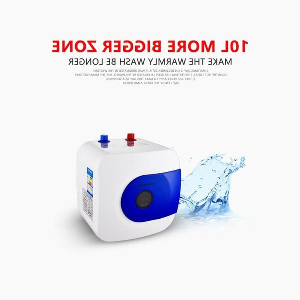 Envío Gratis calentador de agua eléctrico 10L volumen 1500W carcasa de plástico ABS Control inteligente 75°C temperatura constante Clmpo