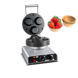 Machine de bol à crème glacée électrique commerciale Waffle Maker Bowl Shape Waffle Cone Maker Machine, 110V / 220V