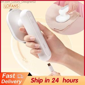 Planchas eléctricas Lofans Mini plancha eléctrica para ropa Planchado portátil inalámbrico USB Recargable Electrodomésticos Viajes Dormitorio de negocios Q230901