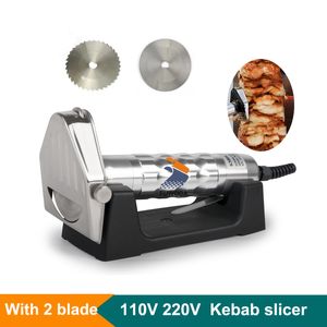 Elektrische kebab slicer handheld doner mes shoarma cutter gyro mes 220V 110V geroosterd vlees snij mes snijden machine