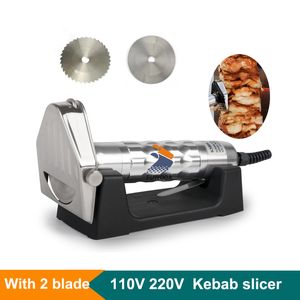 Trancheuse Kebab électrique couteau Doner portable Shawarma Cutter Gyro couteau 220V 110V rôti viande lame de coupe Machine à trancher