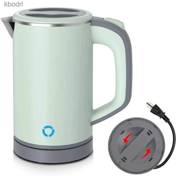 Bouilloires électriques 110 V / 220V Kettle électrique 0,8 L Voyage portable doublure en acier inoxydable avec fermeture automatique 600W 5 minutes Chaudière Fast Momest YQ240410