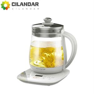 Electric Kettles 220V Jiuyang health pot multi-functional flower teapot glass stew tea pot 1 5L Portable Mini Multi Cooker Tea Des298Y